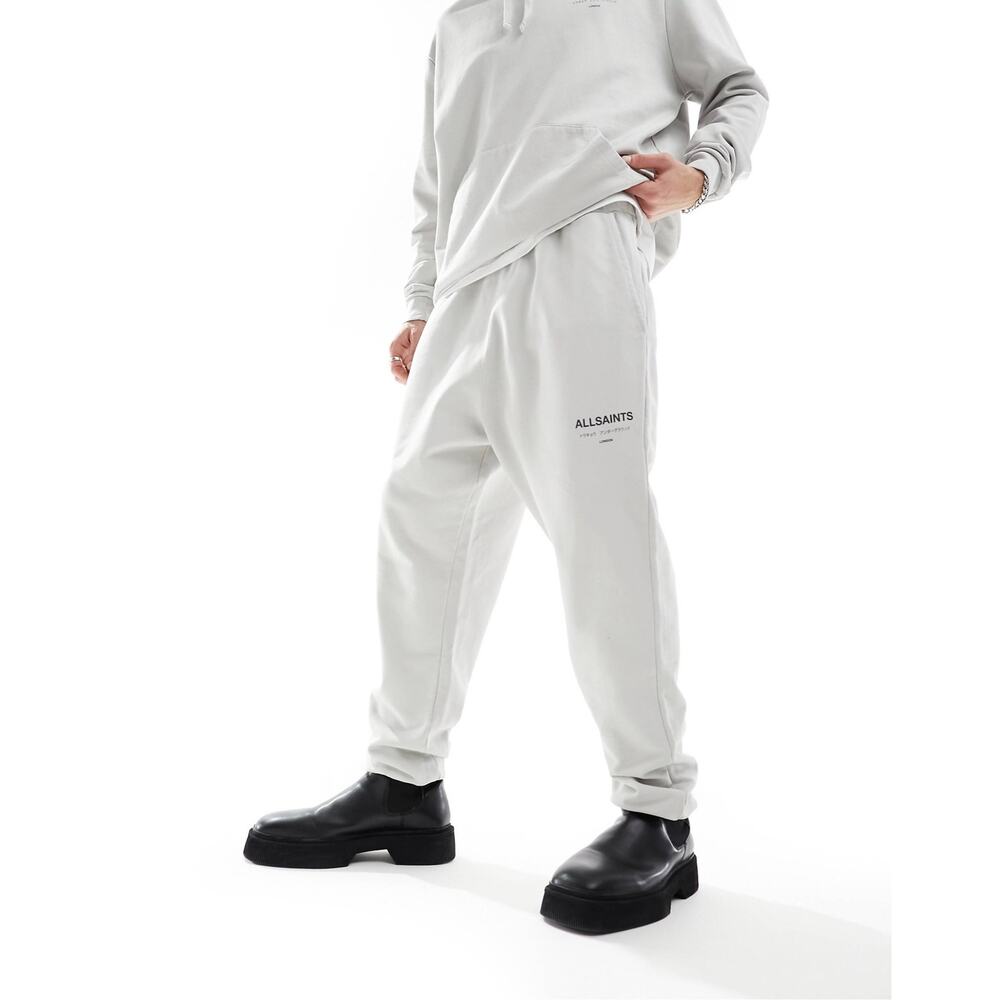 AllSaints Underground Drawstring Sweatpants in Crater Gray Size XXL